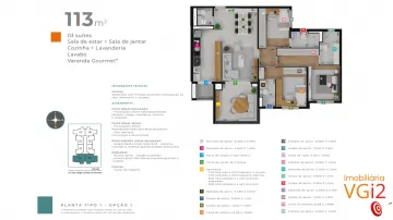 Apartamento em Construção - 113 m² - 3 Suítes - Jardins Olhos d'Água
